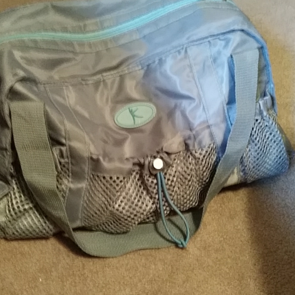 Grey Danskin gym bag